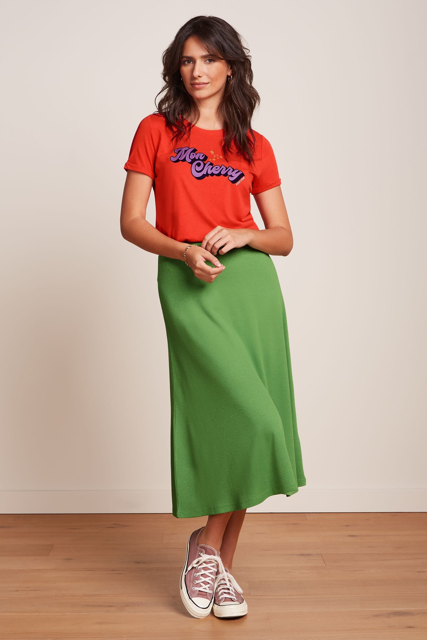 Juno Midi Skirt Milano Crepe - Jade Green – King Louie