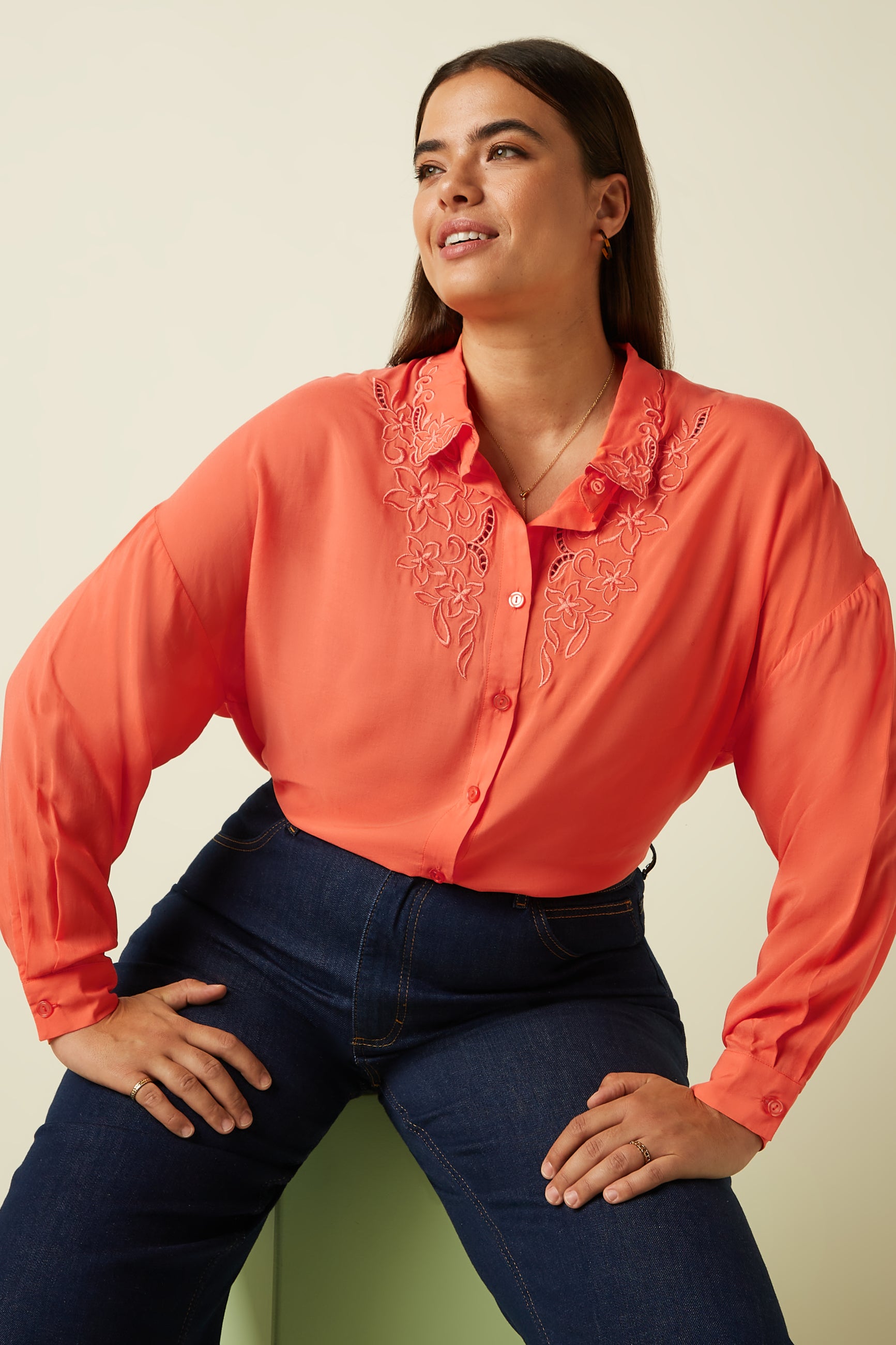 Fee Blouse Rhodes - Popsicle Orange – King Louie