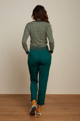 Roisin Pants Milano Uni - Pine Green