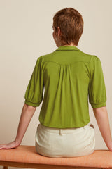 Carina Blouse Ecovero Light - Woodbine Green