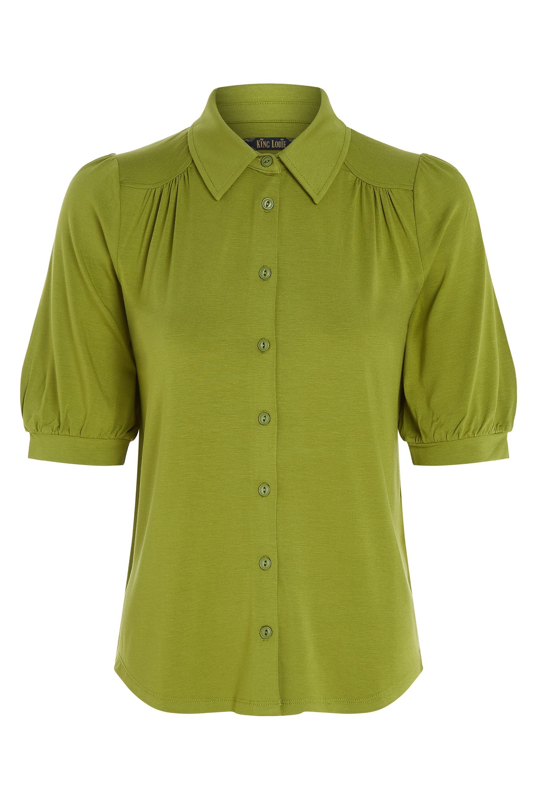 Carina Blouse Ecovero Light - Woodbine Green