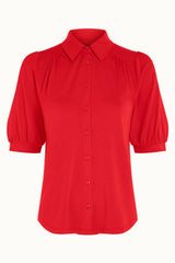 Carina Blouse Ecovero Light - Fiery Red