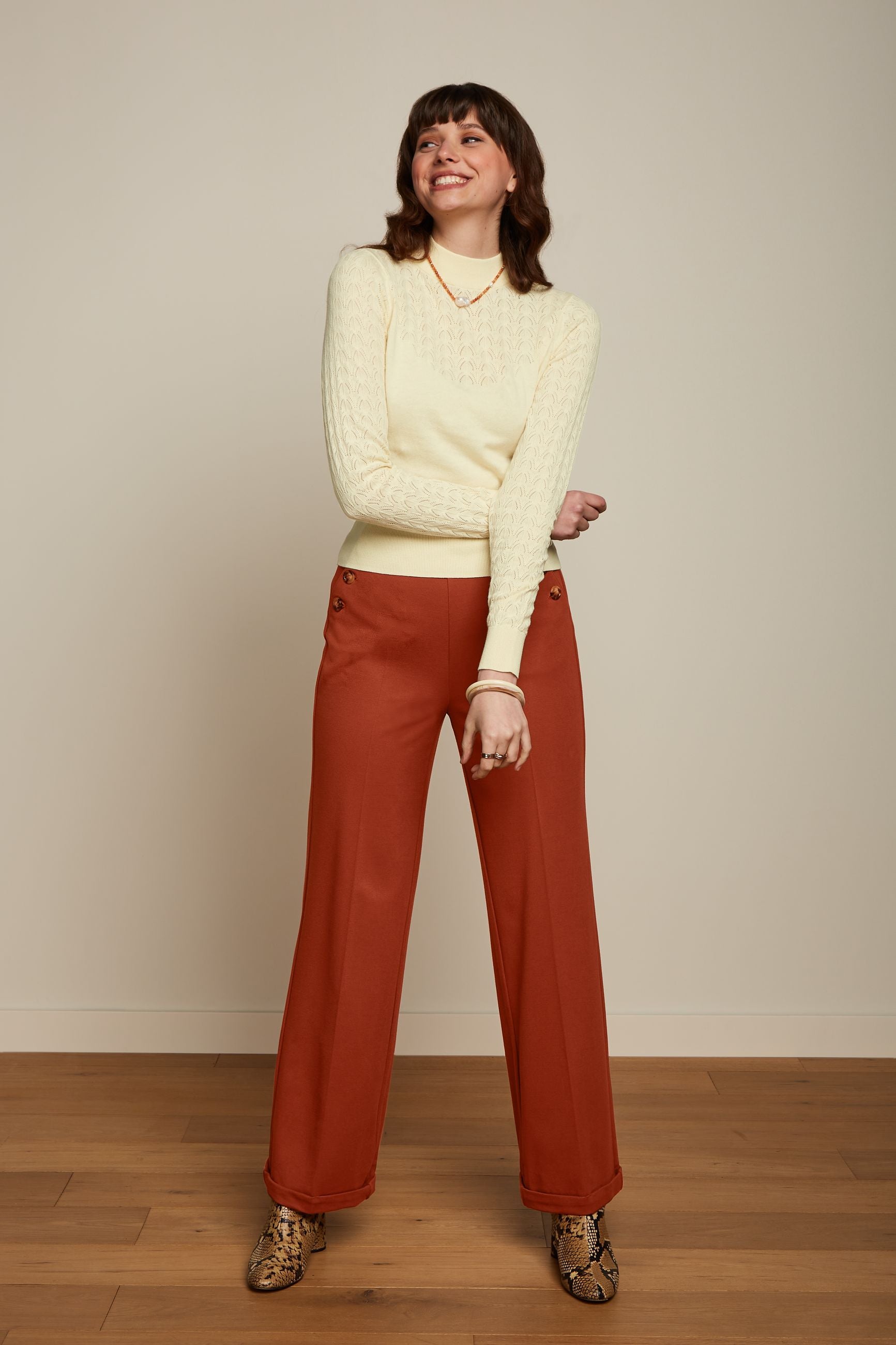 Celi Sailor Pants Aurora - Cognac Orange