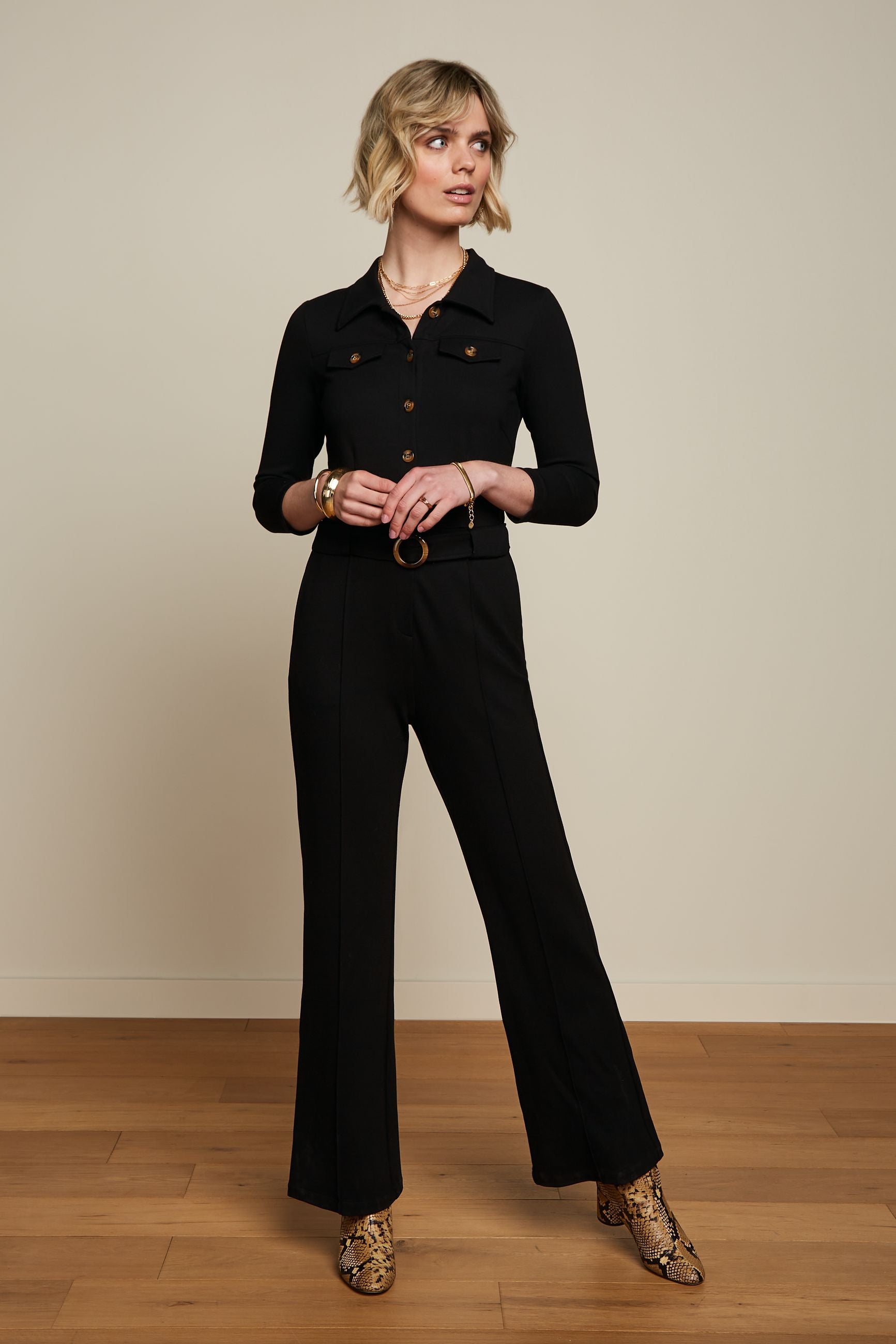 Alexa Jumpsuit Uni Rodeo - Black