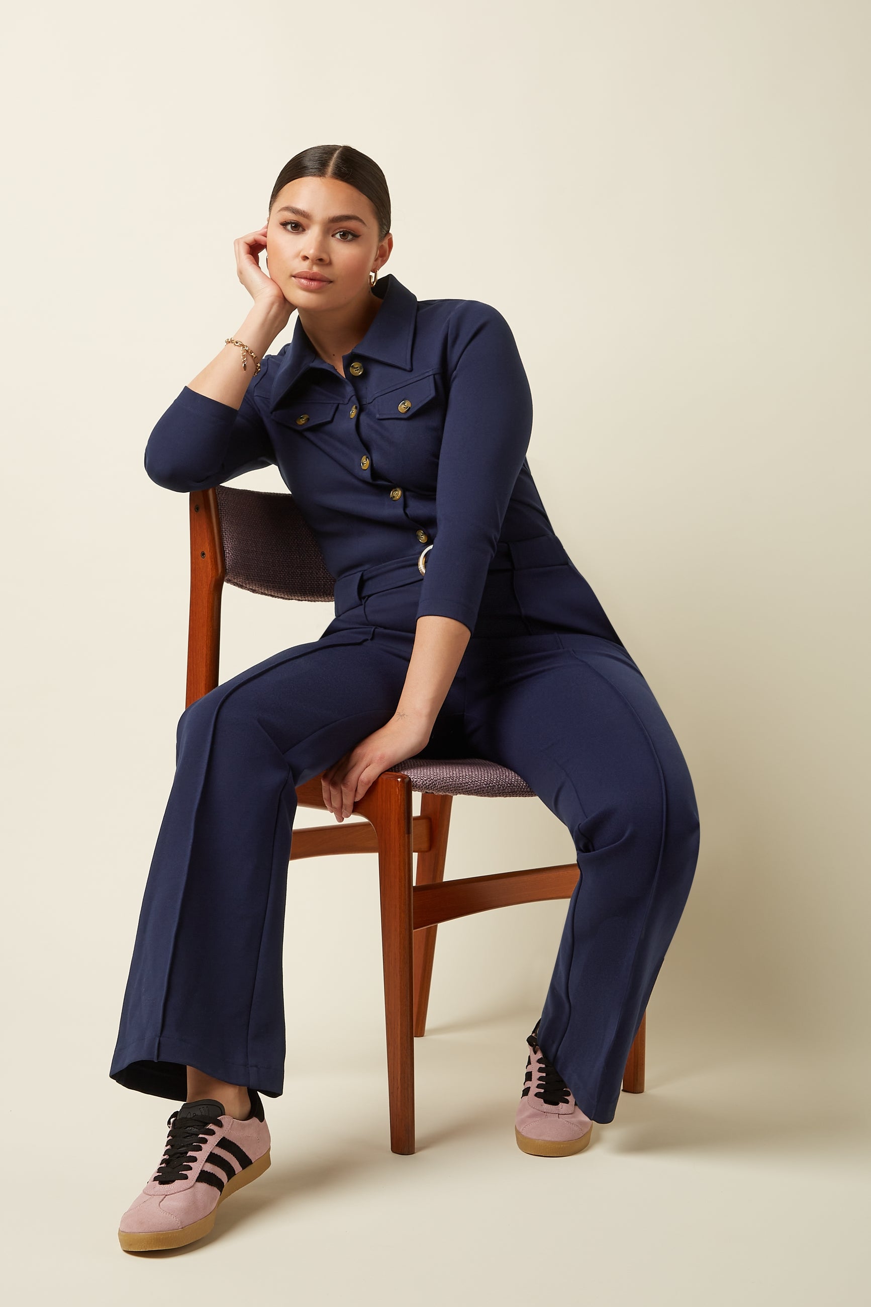 Alexa Jumpsuit Uni Rodeo - Evening Blue