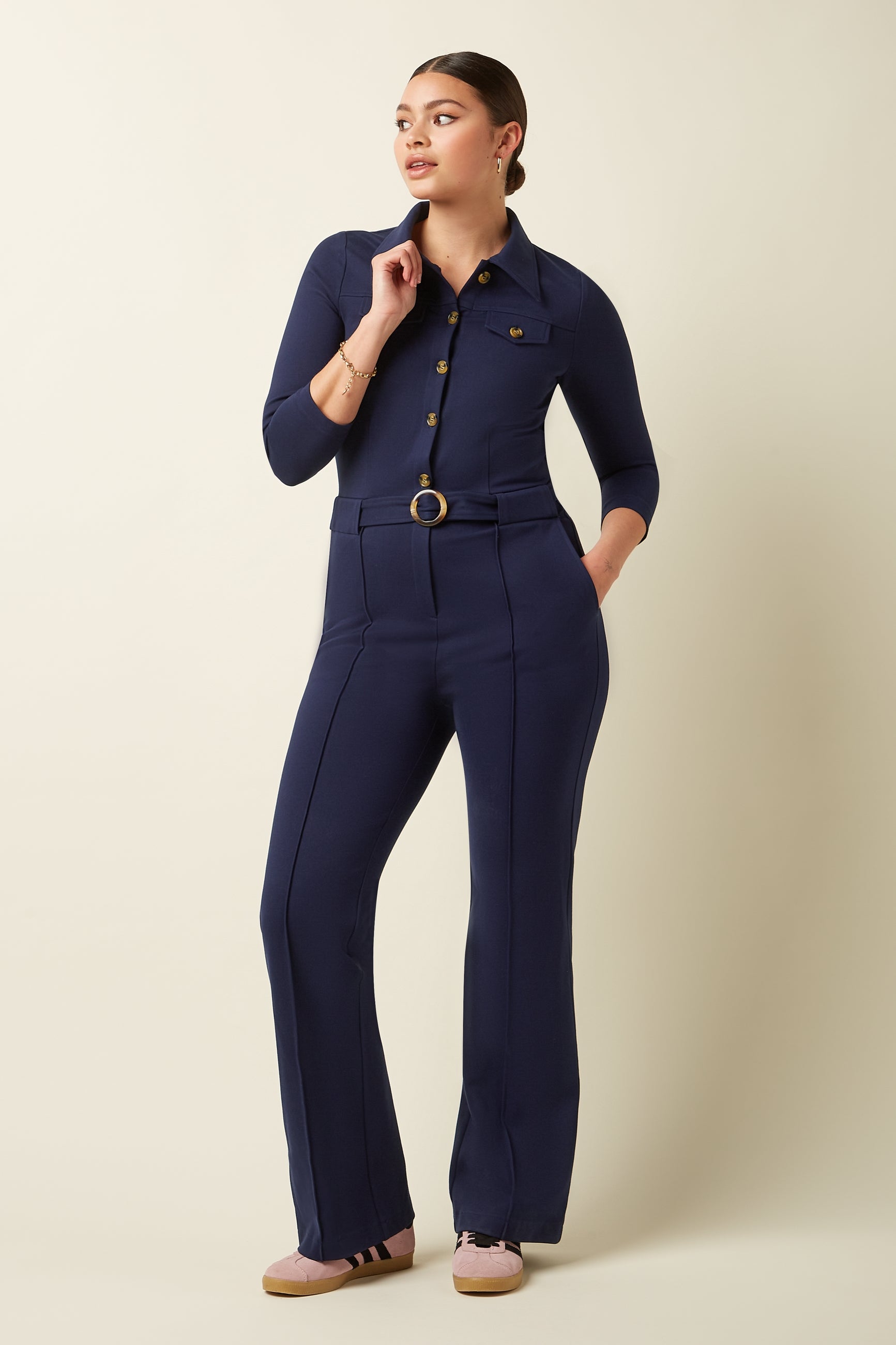 Alexa Jumpsuit Uni Rodeo - Evening Blue