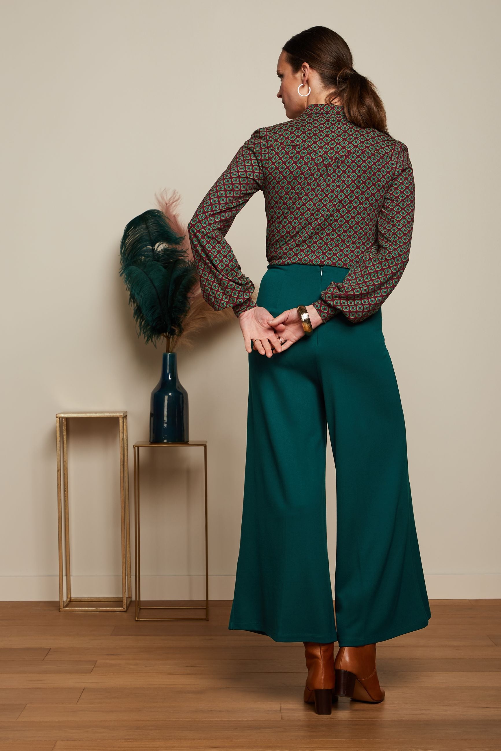 Pia Culotte Milano Uni - Pine Green