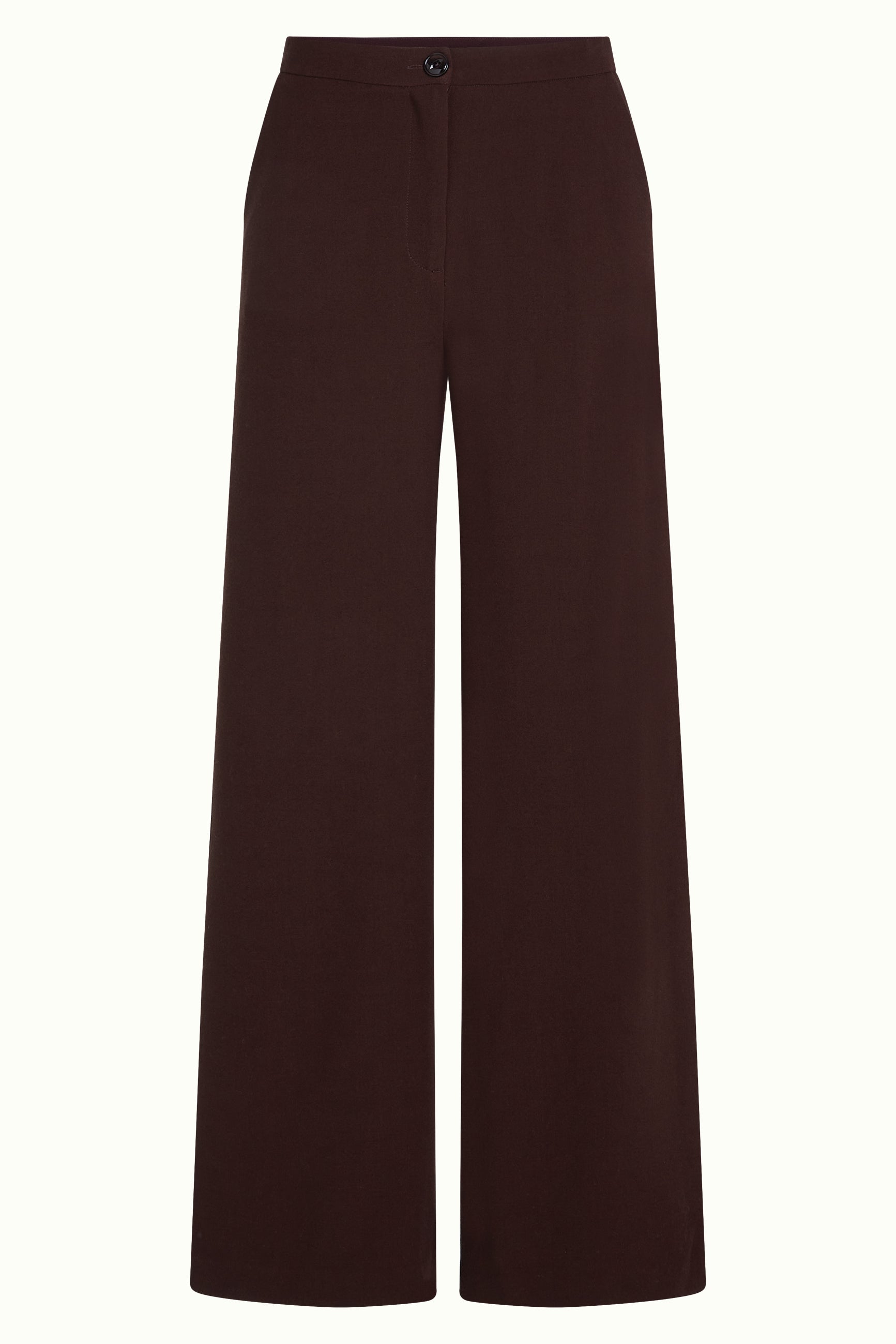 Peppa Pants Woven Crepe - Dark Brown
