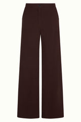 Peppa Pants Woven Crepe - Dark Brown