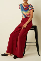 Peppa Pants Woven Crepe - Chili Red