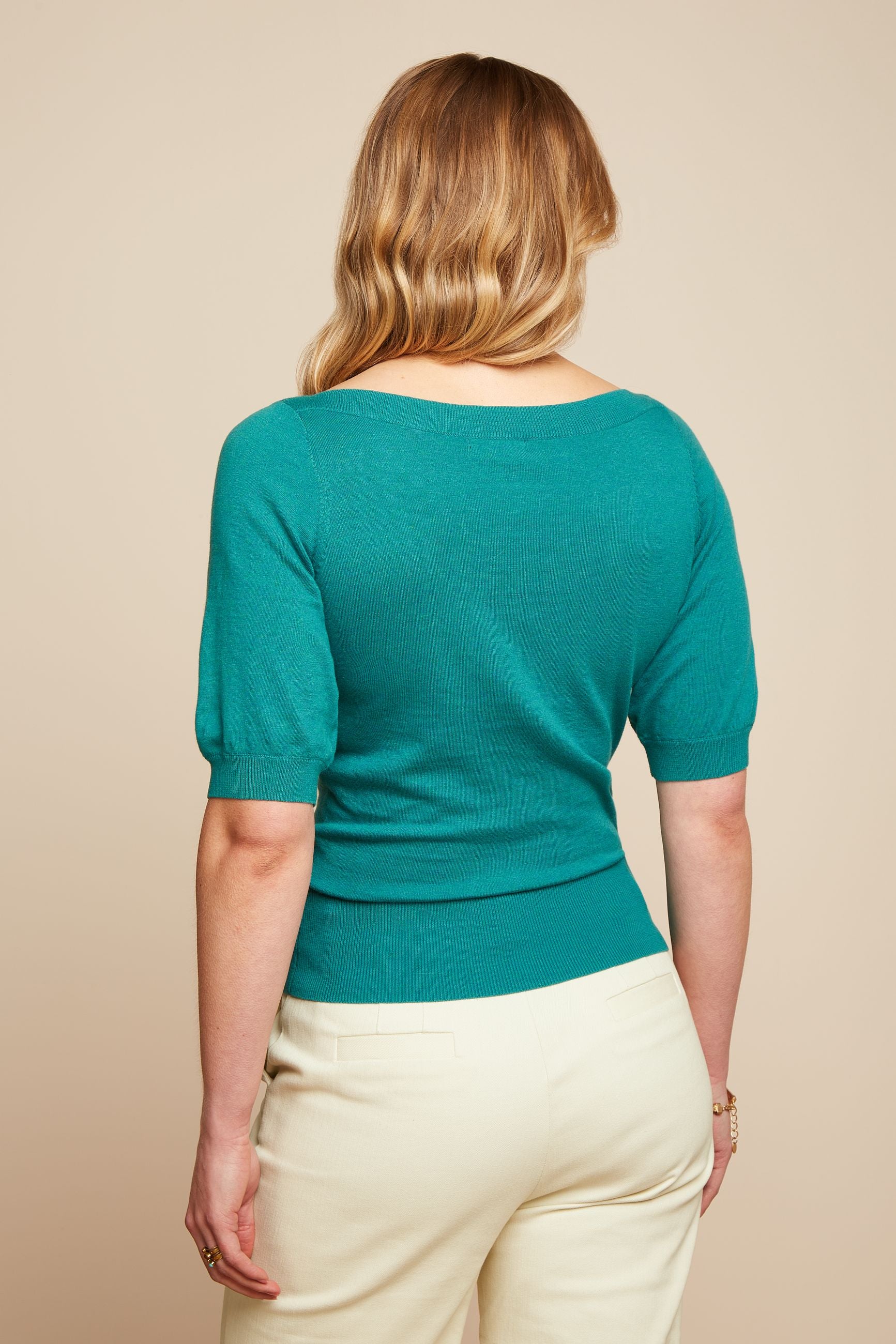 Ivy Top Cocoon - Dark Aqua Green