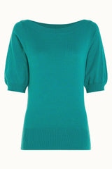 Ivy Top Cocoon - Dark Aqua Green