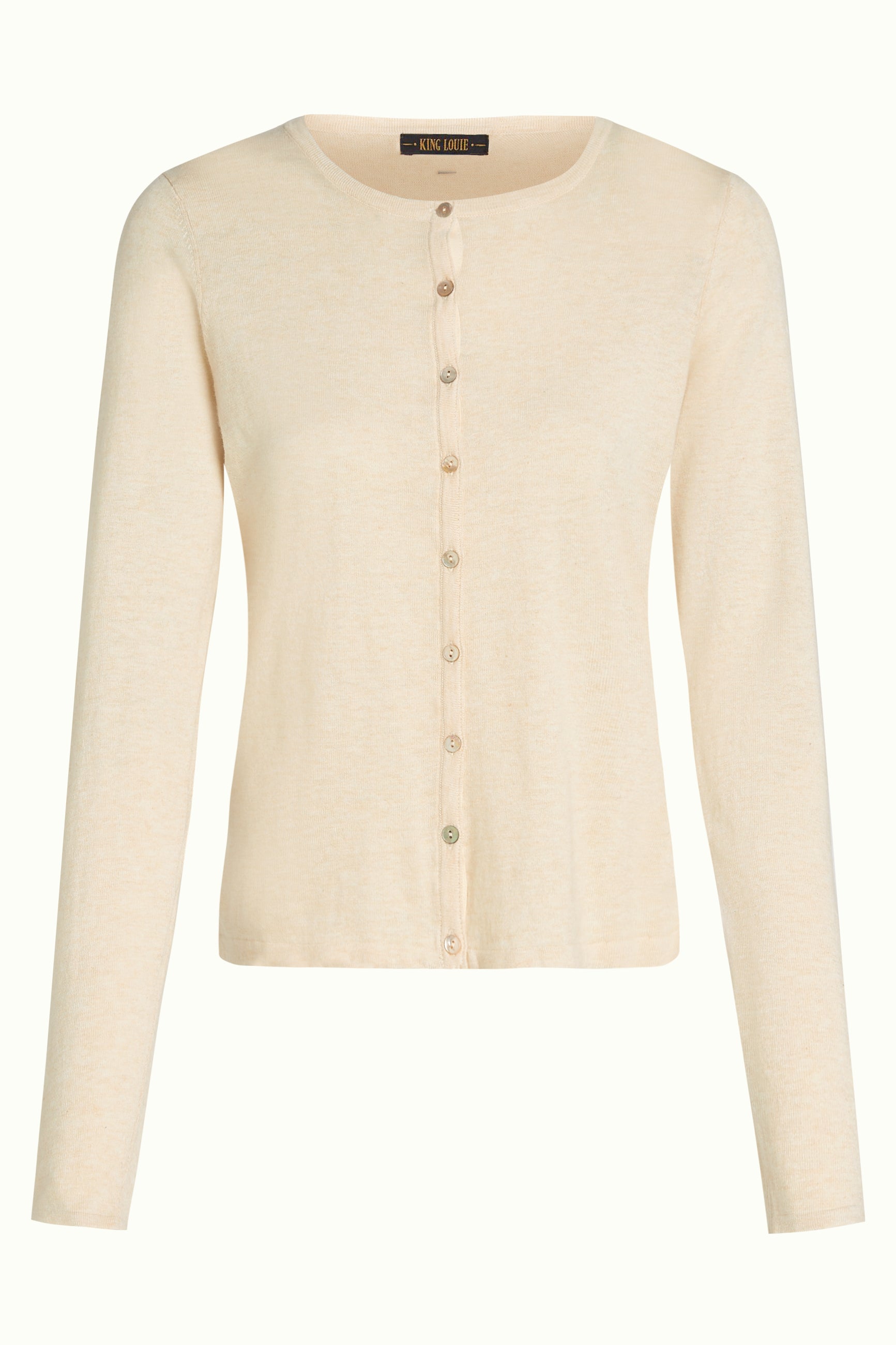 Cardi Roundneck Cocoon - Cream