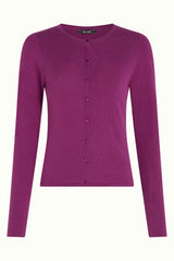 Cardi Roundneck Cocoon - Vivid Purple