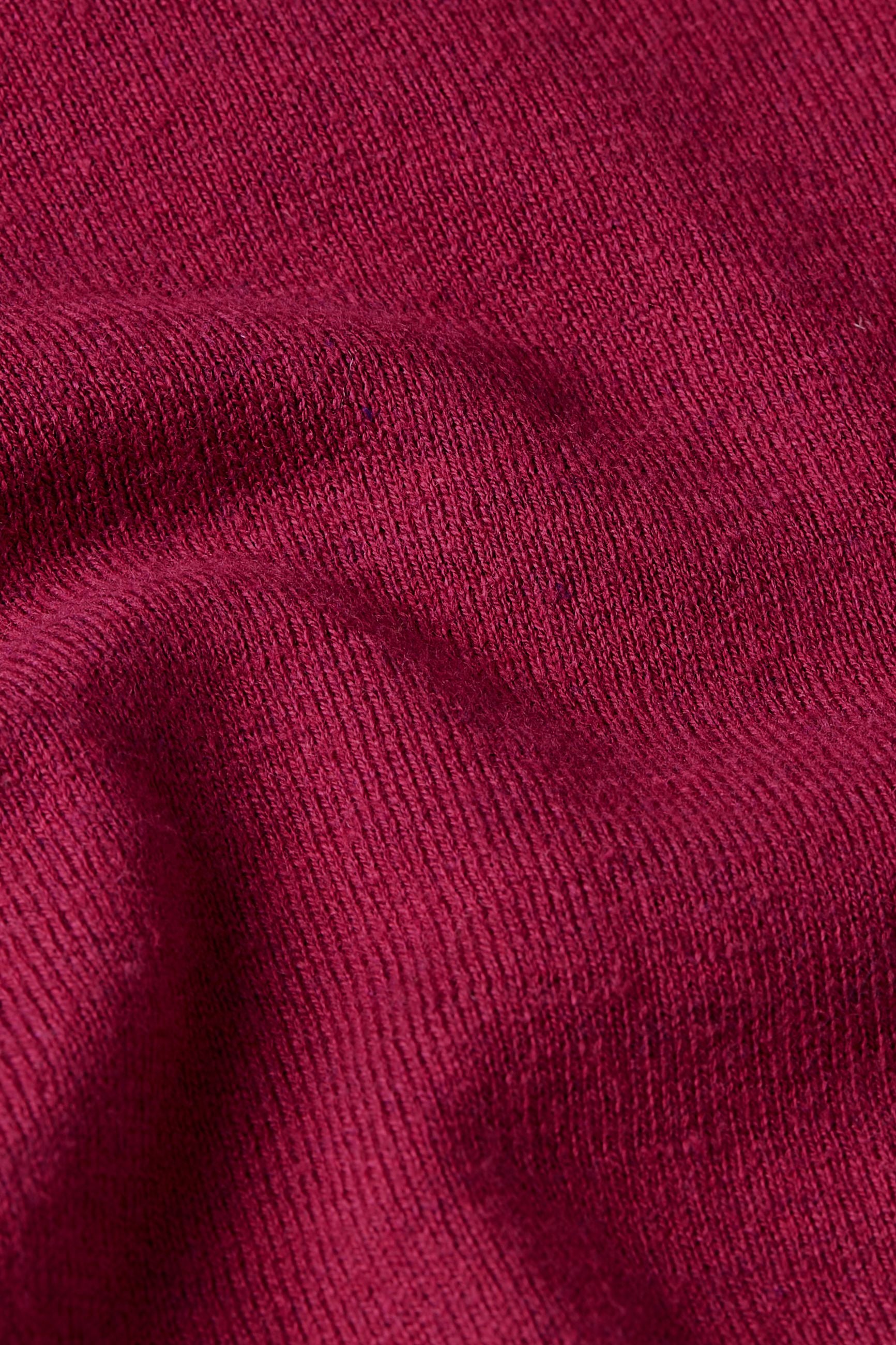 Cardi Roundneck Cocoon - Beaujolais Red