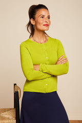 Cardi Roundneck Cocoon - Citronelle Yellow