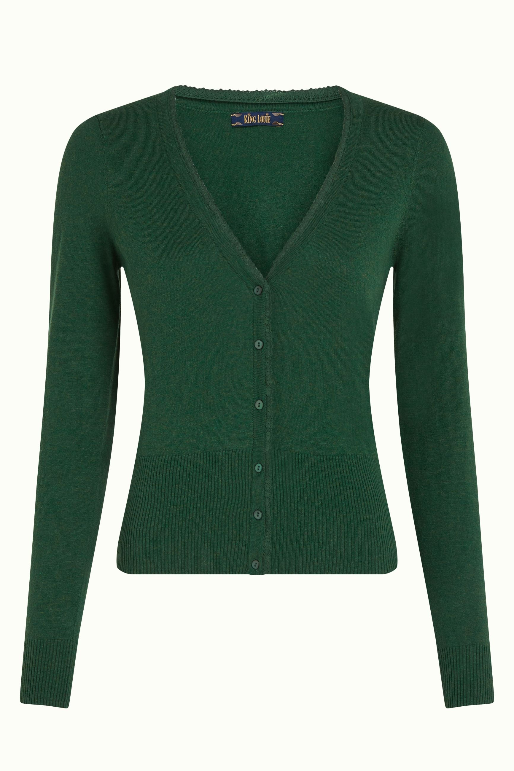 Cardi V Cocoon - Forest Green