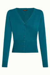 Cardi V Cocoon - Spruced Green