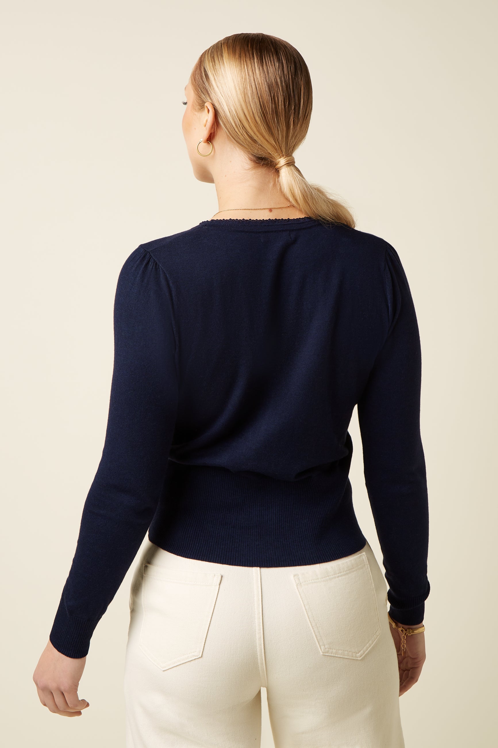 Cardi V Cocoon - Blue