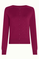 Raglan Cardi Droplet - Beaujolais Red