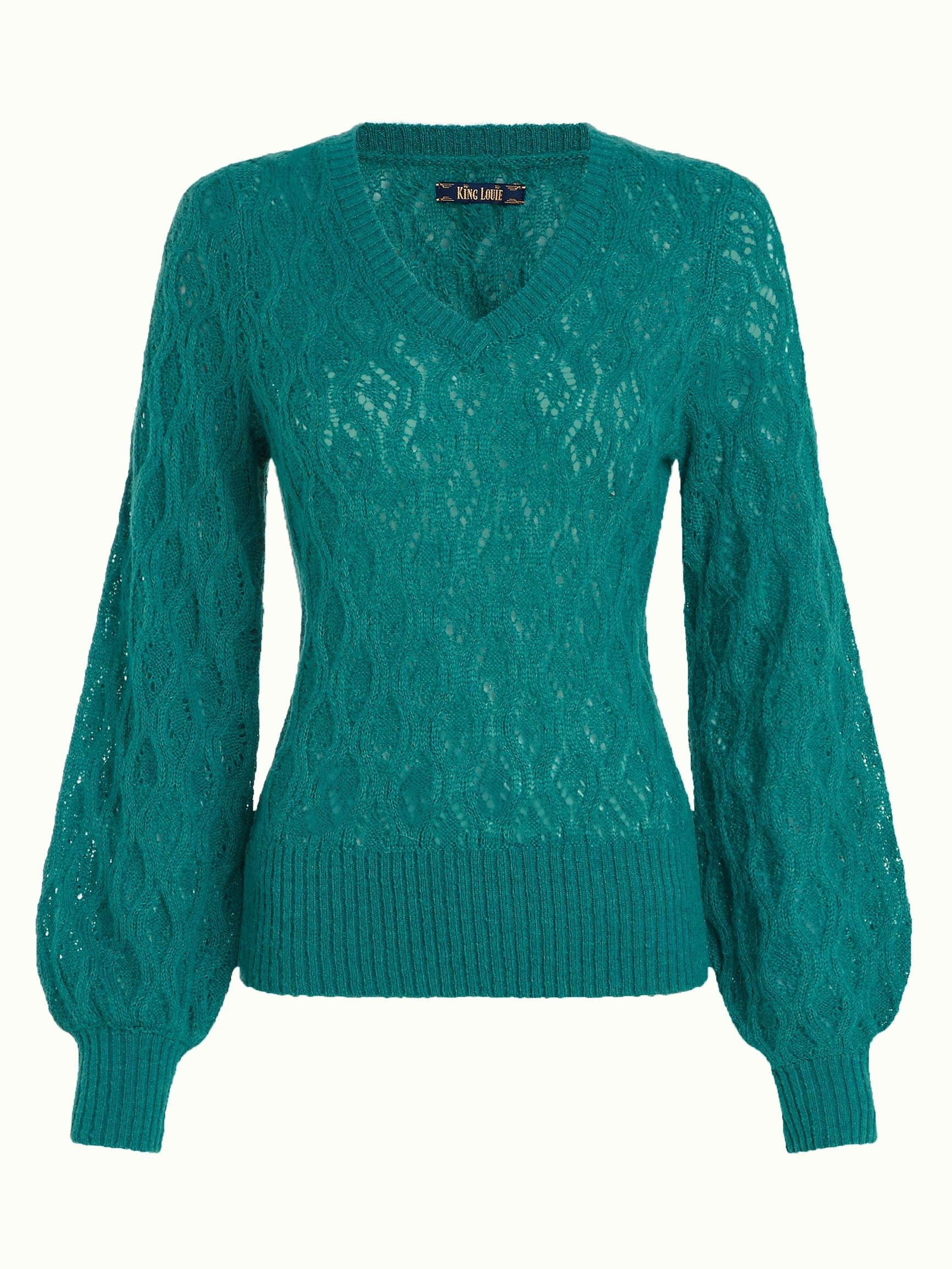 V Neck Borgo - Ponderosa Green