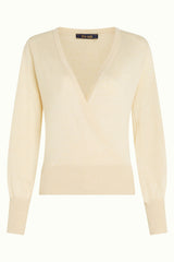 Lulu Wrap Top Cocoon - Cream