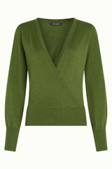 Lulu Wrap Top Cocoon - Posey Green