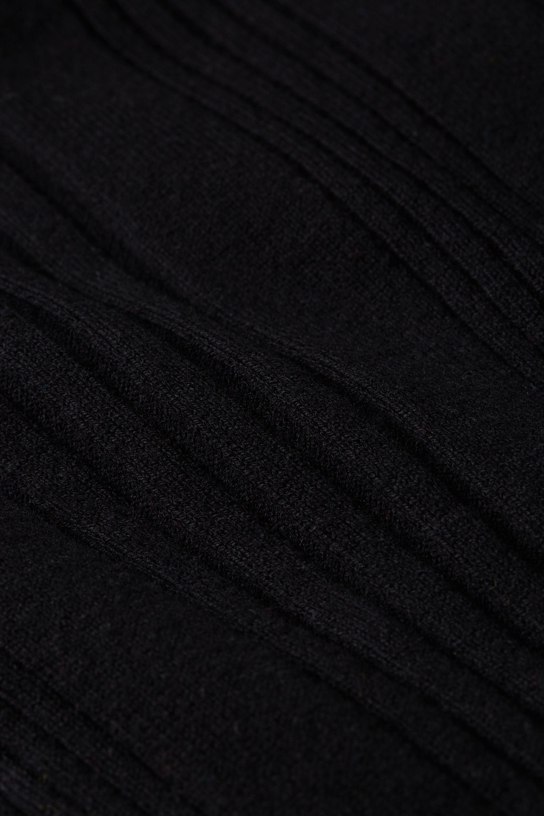 Rib Rollneck Top Club - Black