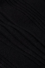 Rib Rollneck Top Club - Black