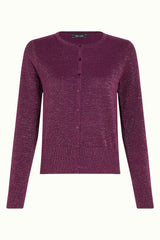 Cardi Roundneck Lapis - Caspia Purple