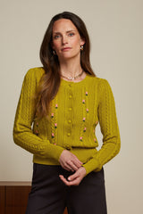 Cardi Roundneck Euphoria - Curry Yellow