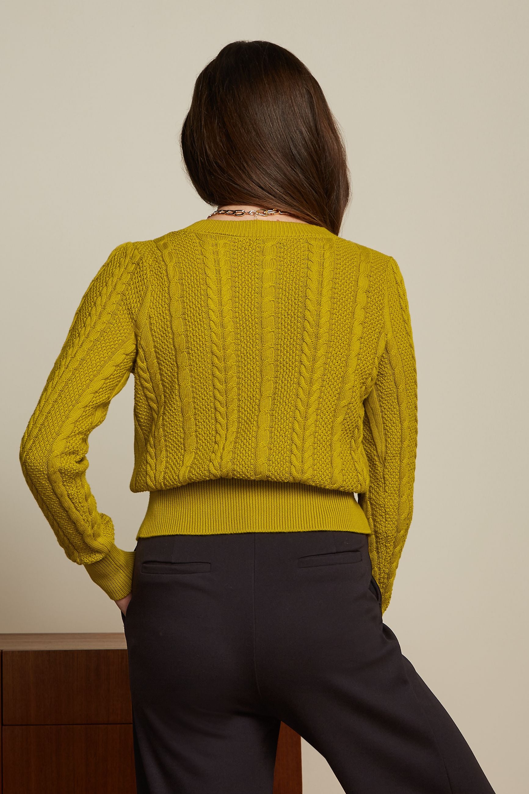 Cardi Roundneck Euphoria - Curry Yellow