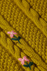 Cardi Roundneck Euphoria - Curry Yellow