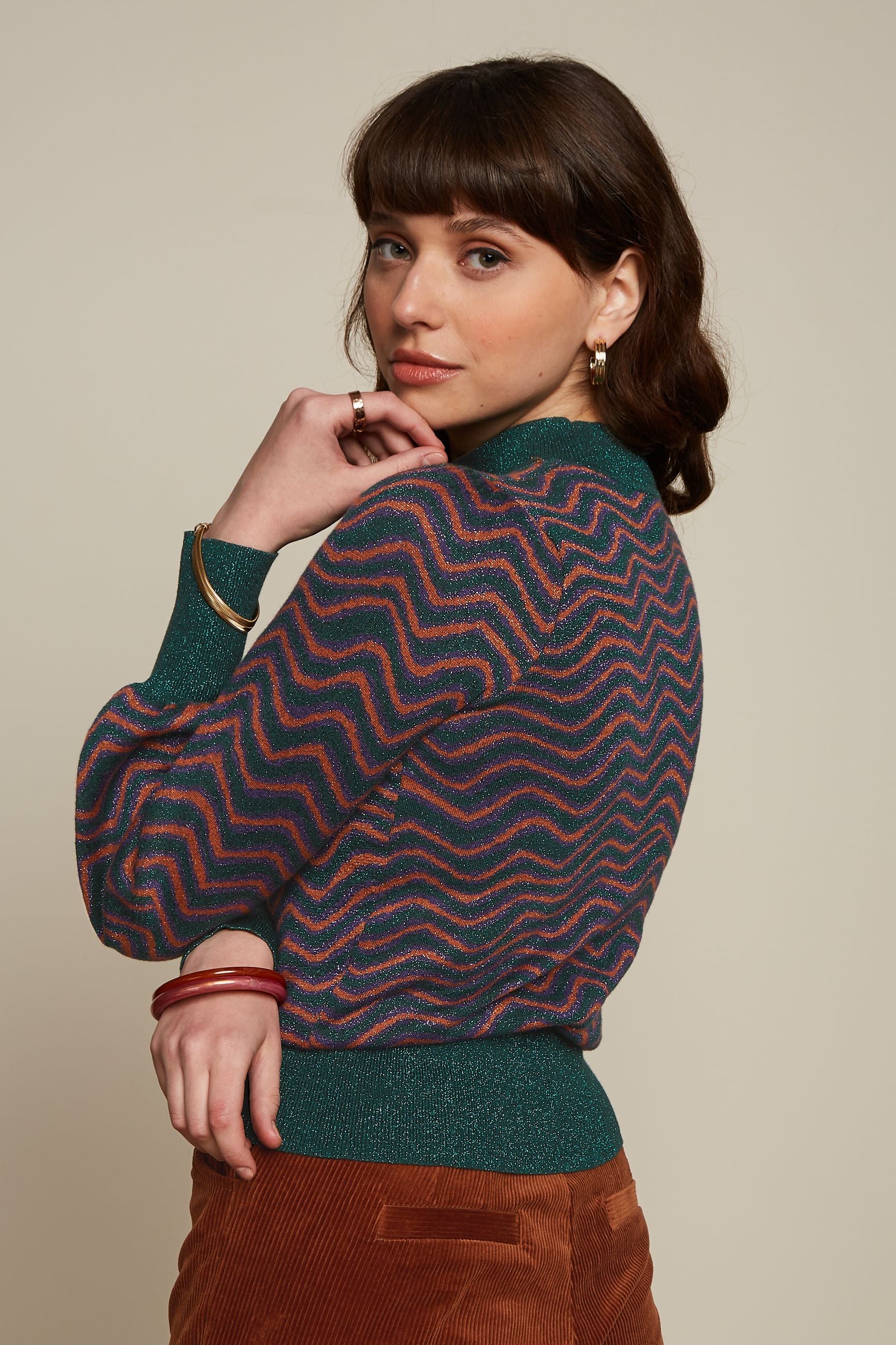 Jada Sweater Lava - Pine Green