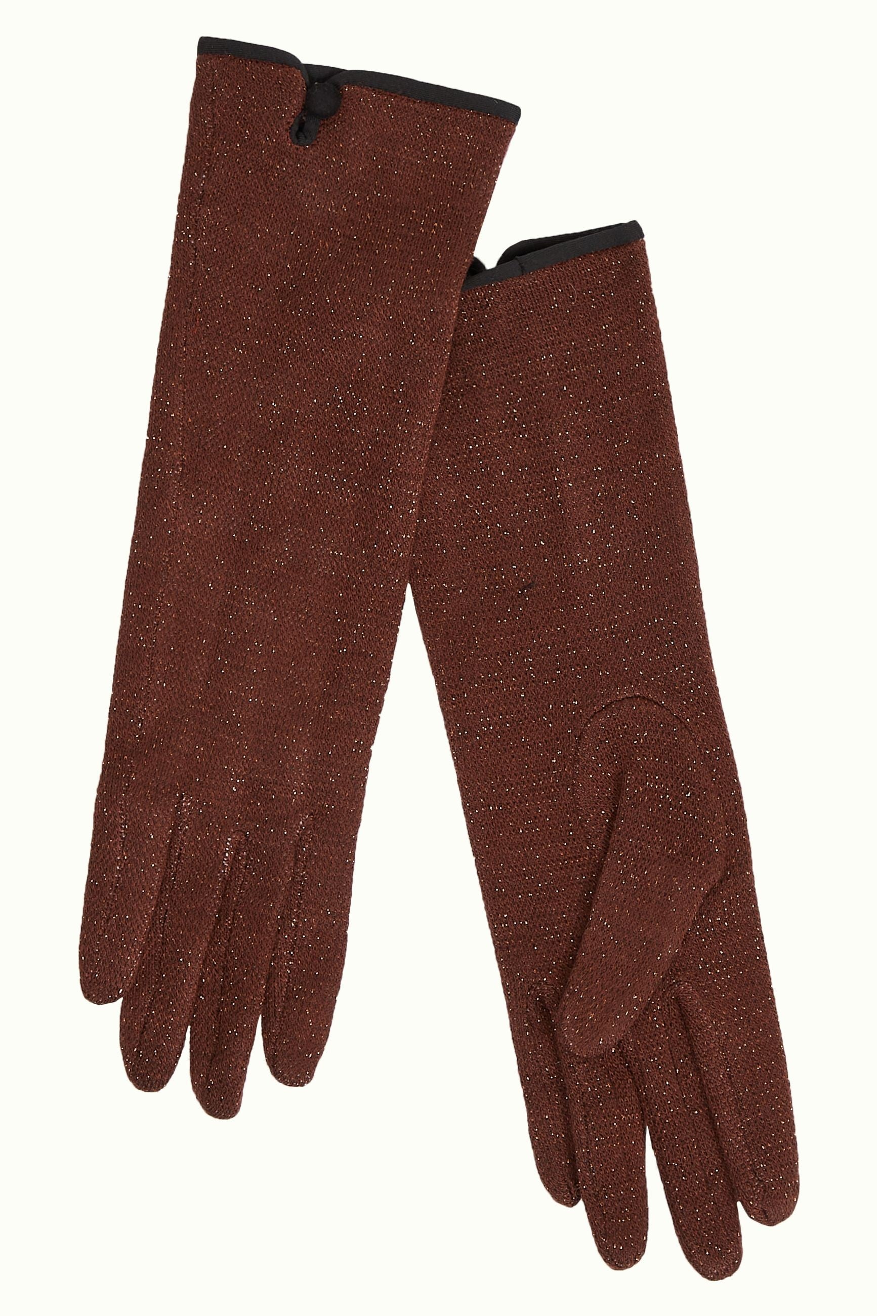 Glove Long Disco - Merlot Brown