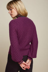 Cardi V Farfalle - Caspia Purple