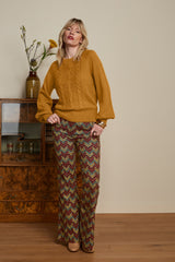 Gael Pants Farley - Cabernet Red