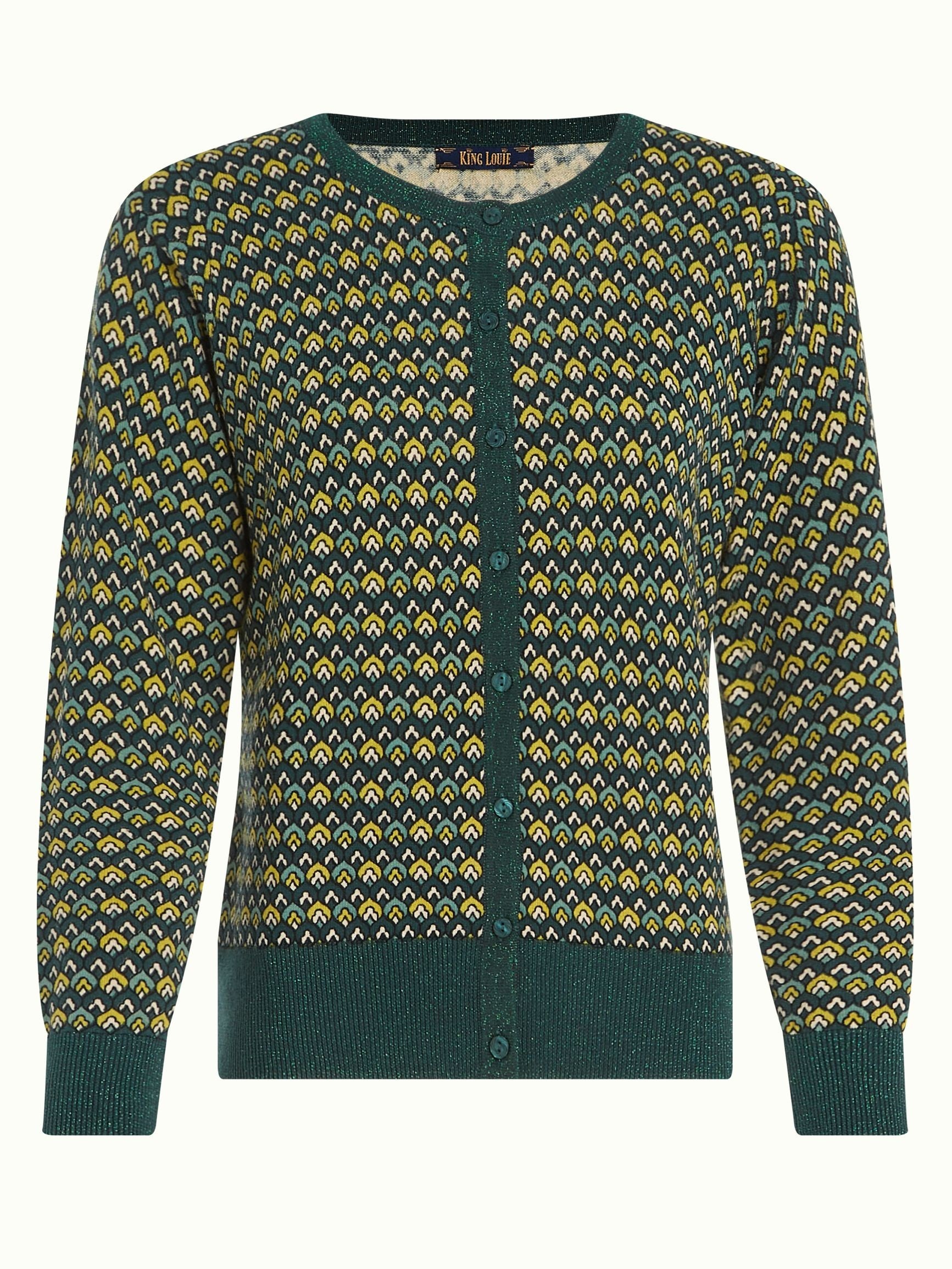 Cardi Roundneck Darling - Pine Green