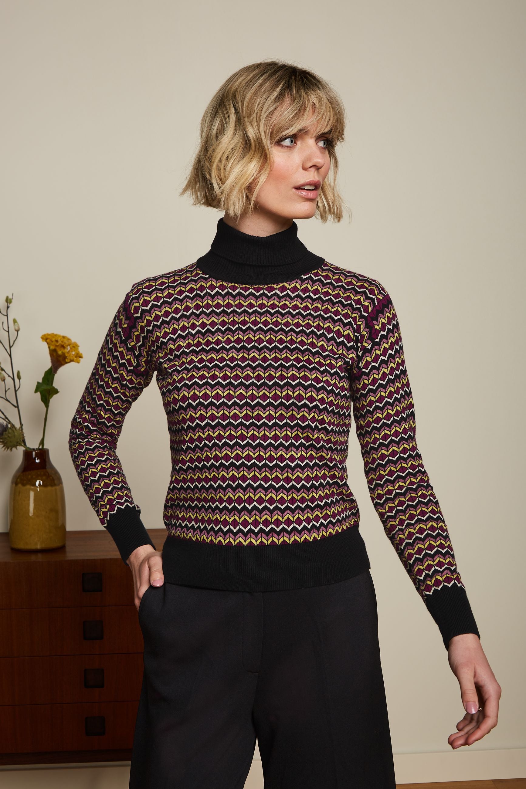 Rollneck Top Nolan - Black