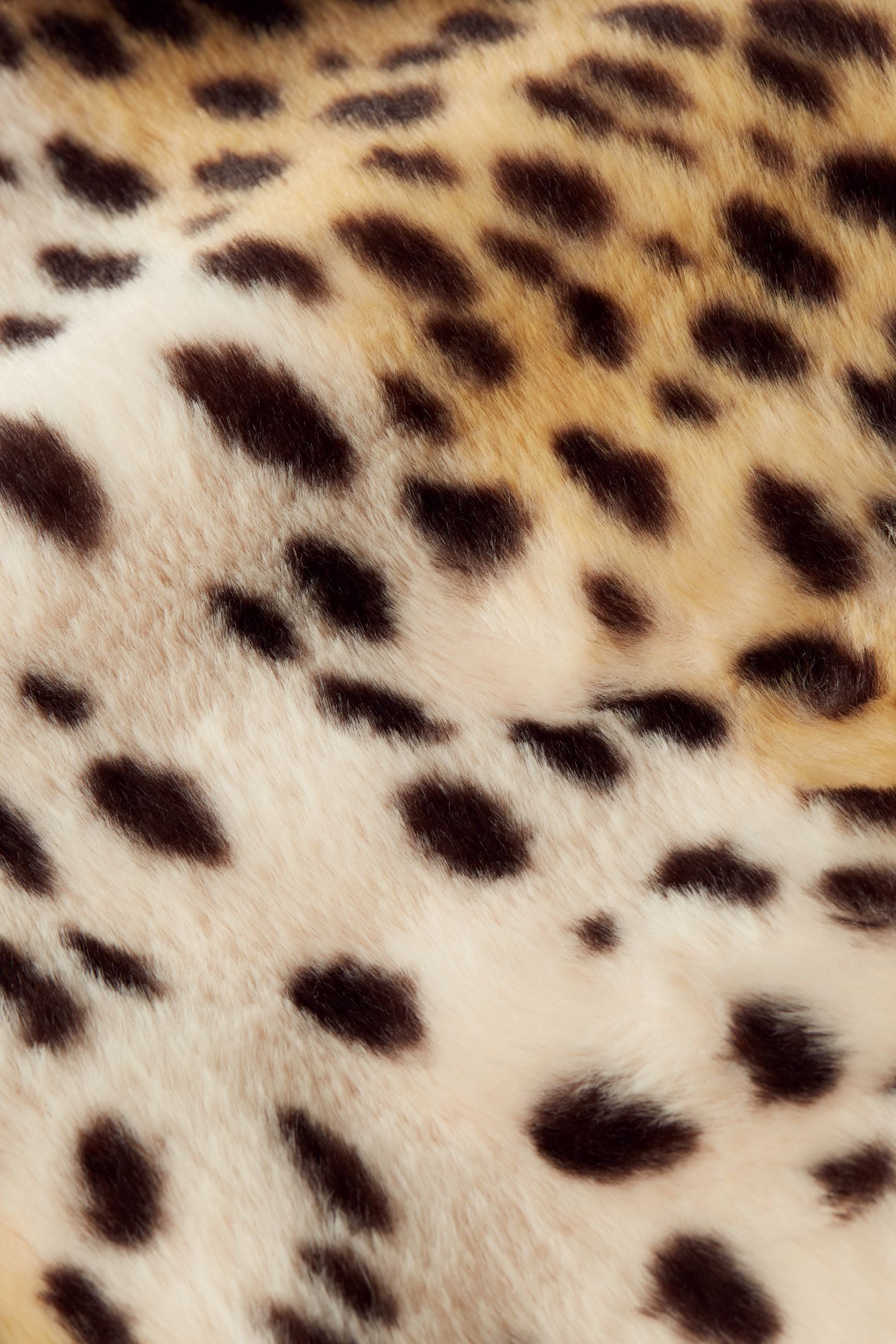 Patti Coat Midi Cheetah Fur - Ivory