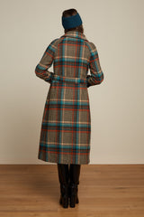 Martia Raglan Coat Fitz Check - Black