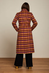 Arabella Coat Wylde Check - Pecan Brown