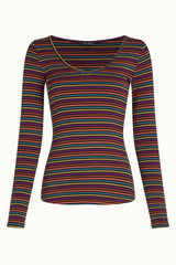 Carice V Top Rolla Stripe - Umbre