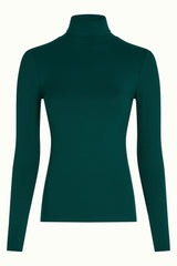 Rollneck Top Uni Rib