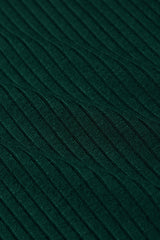 Rollneck Top Uni Rib - Pine Green