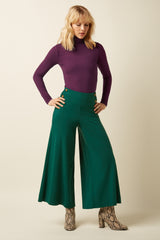 Rollneck Top Uni Rib - Caspia Purple