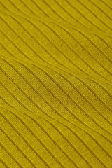 Rollneck Top Uni Rib - Curry Yellow