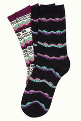 Socks 2-Pack Aspen - Caspia Purple