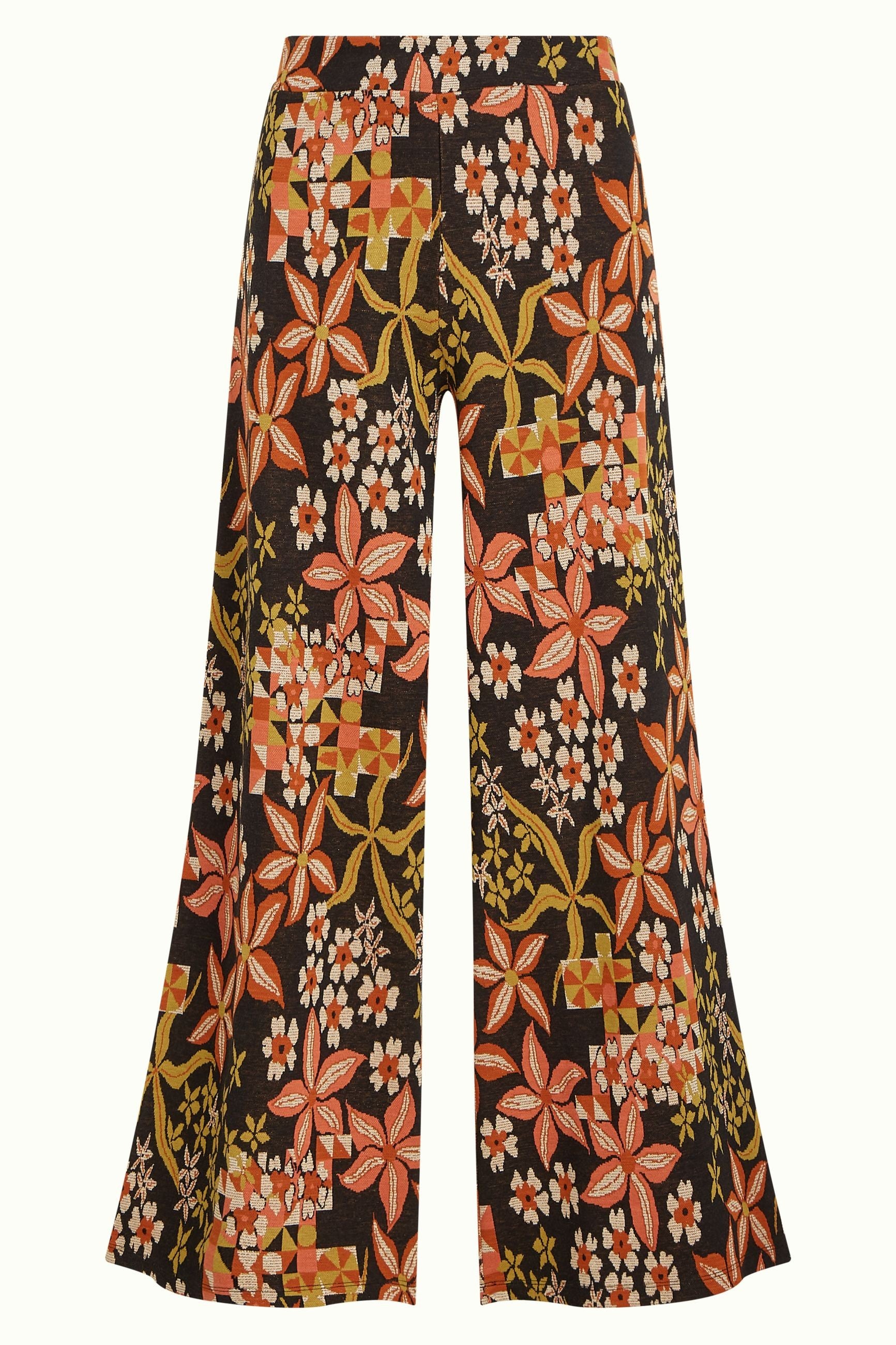 Border Palazzo Pants Morgane - Black