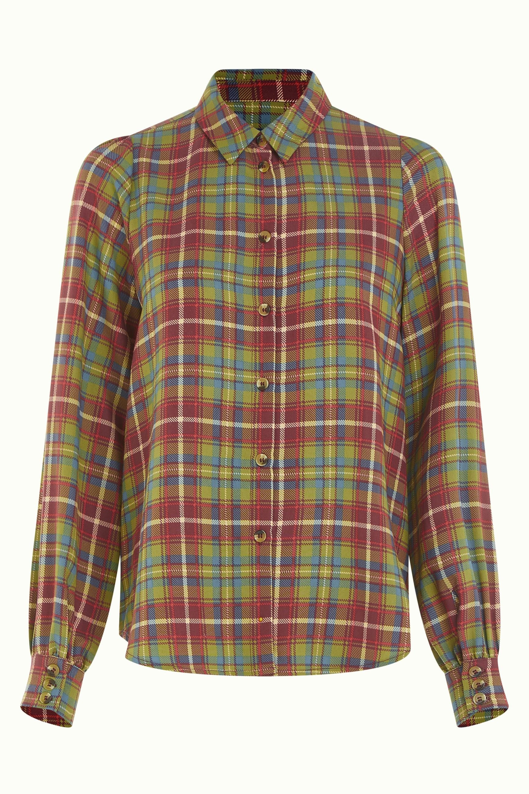 Maisie Blouse Belmont Check - Woodbine Green